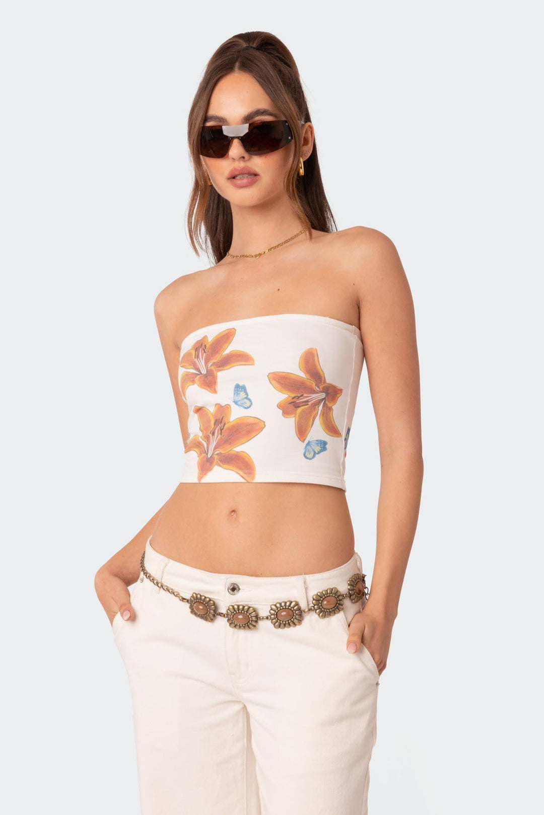 Tiger Lily Tube Top